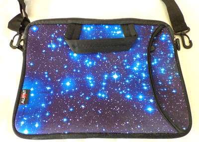 AUPET Space Blue Shoulder Bag Sleeve Carrying Handbag Case 13 X 9.5 For MacBook