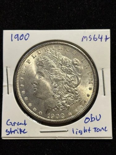 1900 Morgan Silver Dollar ULTRA HIGH GRADE UNC Obv. Light Toning, Great Strike