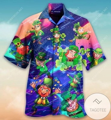 Colorful Leprechaun St. Patrick's Day Hawaiian Shirt Unisex Irish Party