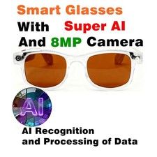 Glasses Smart AI Glasses with 8MP Camera 100 Languages Live Translation