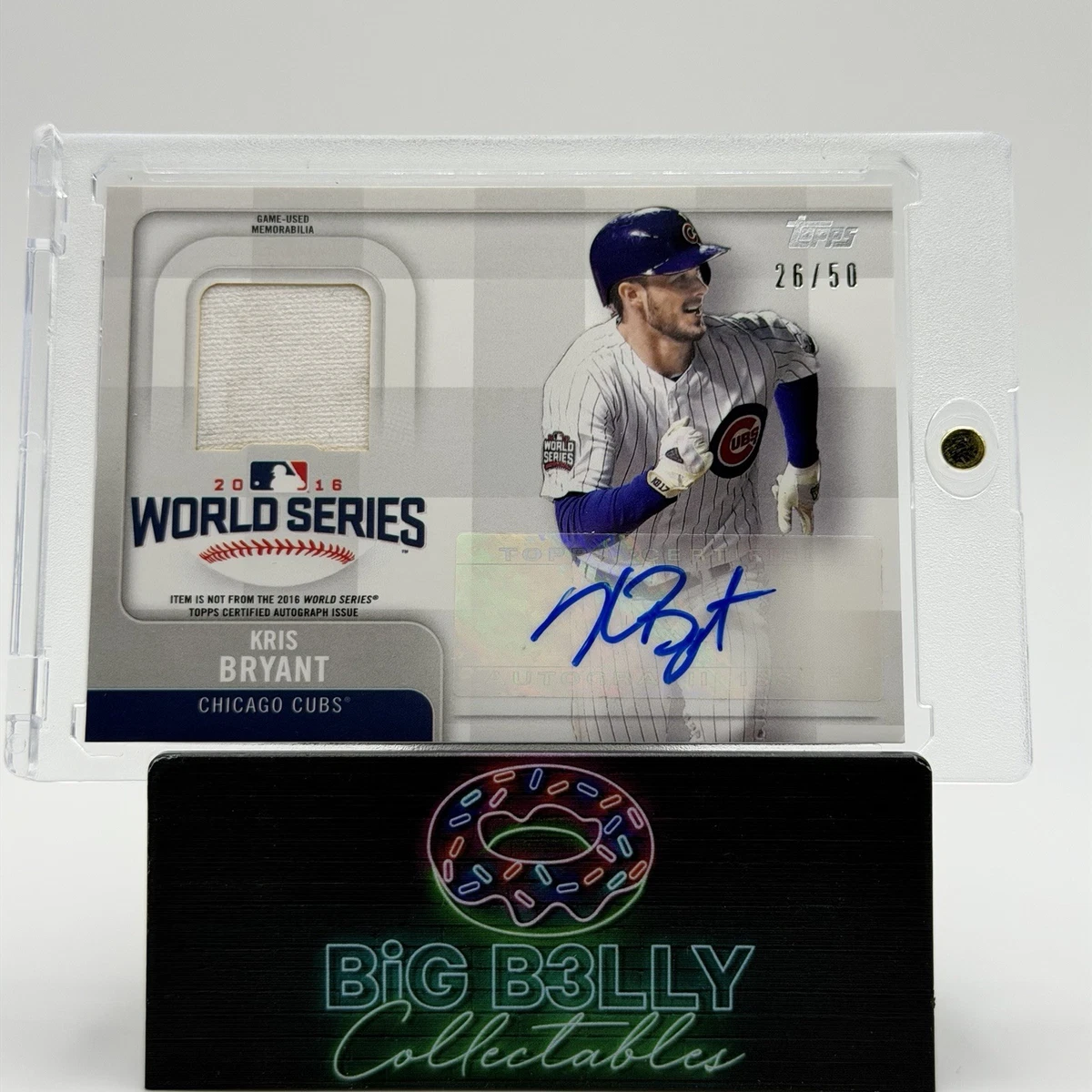 Kris Bryant Autographed Baseball Sports Trading Cards