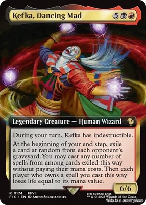 Kefka, Dancing Mad (Extended Art), (FIC 174), Commander: FINAL FANTASY, NM, M...