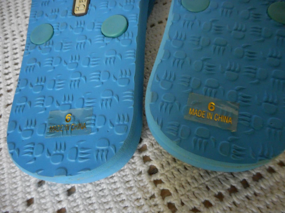 Sandalias Chanclas BEARPAW Lily Lake Azul Talla 6 NUEVAS con Etiqueta Foto 3 de 3