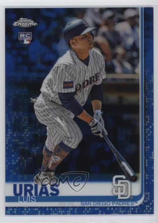 2019 Topps Chrome Blue Refractor 137/150 Luis Urias #141 Rookie RC 2d9