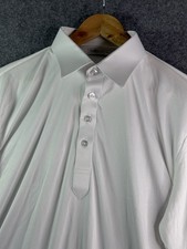 Collars  Co Polo Shirt Mens Large Relaxed White Golf Dress Collar
