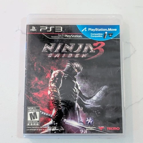 Ninja Gaiden 3 (Sony Playstation 3, 2012) PS3 w/ Manual - Tested & Working
