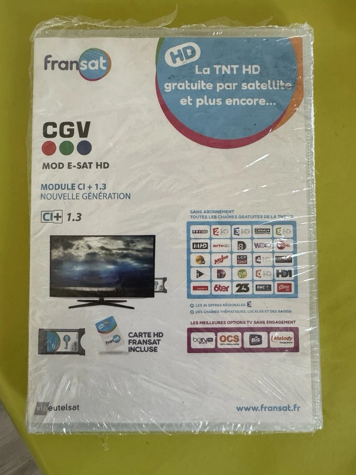 FRANSAT : Module Fransat Ci + 1.3 .  Marque CGV Pour TV Avec Tuner Satellite - Photo 2/4