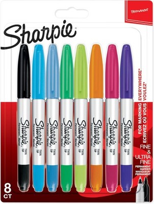Sharpie Doppelseitiger Permanent Marker | Marker Stift mit Doppelspitze (Fein
