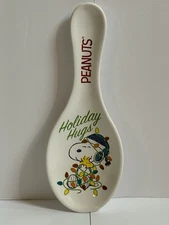 Peanuts Snoopy and Woodstock "Holiday Hugs" Spoon Rest