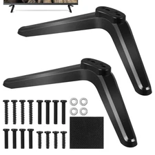 Universal TV Stand - 2Pcs Tabletop TV Mounting Bracket Legs with Screws Compa...