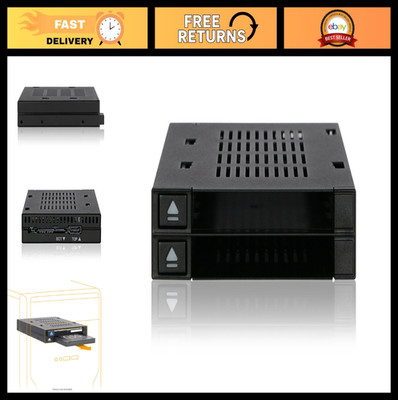 Dual Bay 2.5  SSD & HDD Dock - Tool-Less Hot-Swap SATA/SAS Mobile Rack Enclosure