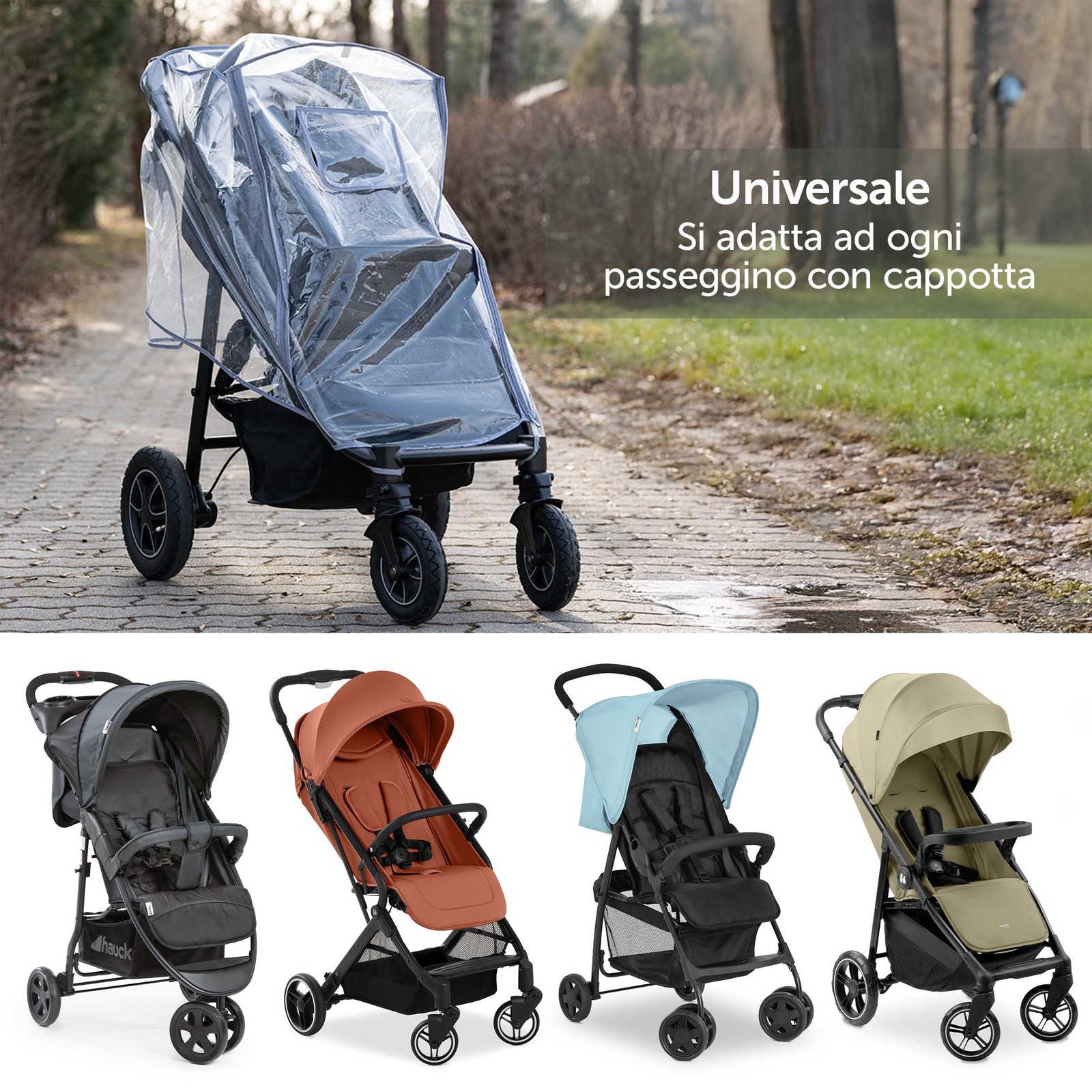 Zamboo Parapioggia Passeggino Universale Trasparente Telo antipioggia Finestra foto 2