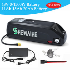 48Volt 11Ah 15Ah 20Ah Lithium Battery, 48 V Battery Built-in 30A BMS