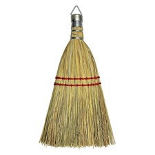 12 Inch Corn Whisk Broom, Handmade, DrivewayBrush, Metal Hook