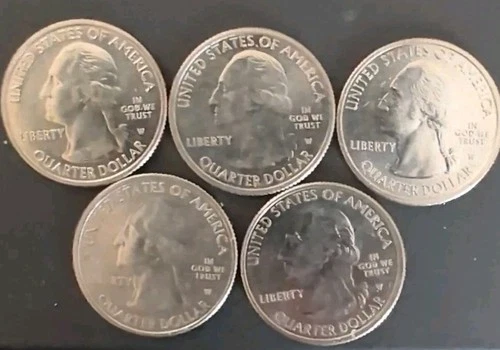 2019/20 W Mint Mark WEST POINT QUARTERS Lot of 5 War In Pacific, Wilderness ETC