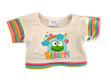Build A Bear Sanrio Keroppi 50th Anniversary Shirt Stripped Sleeves Hello Kitty