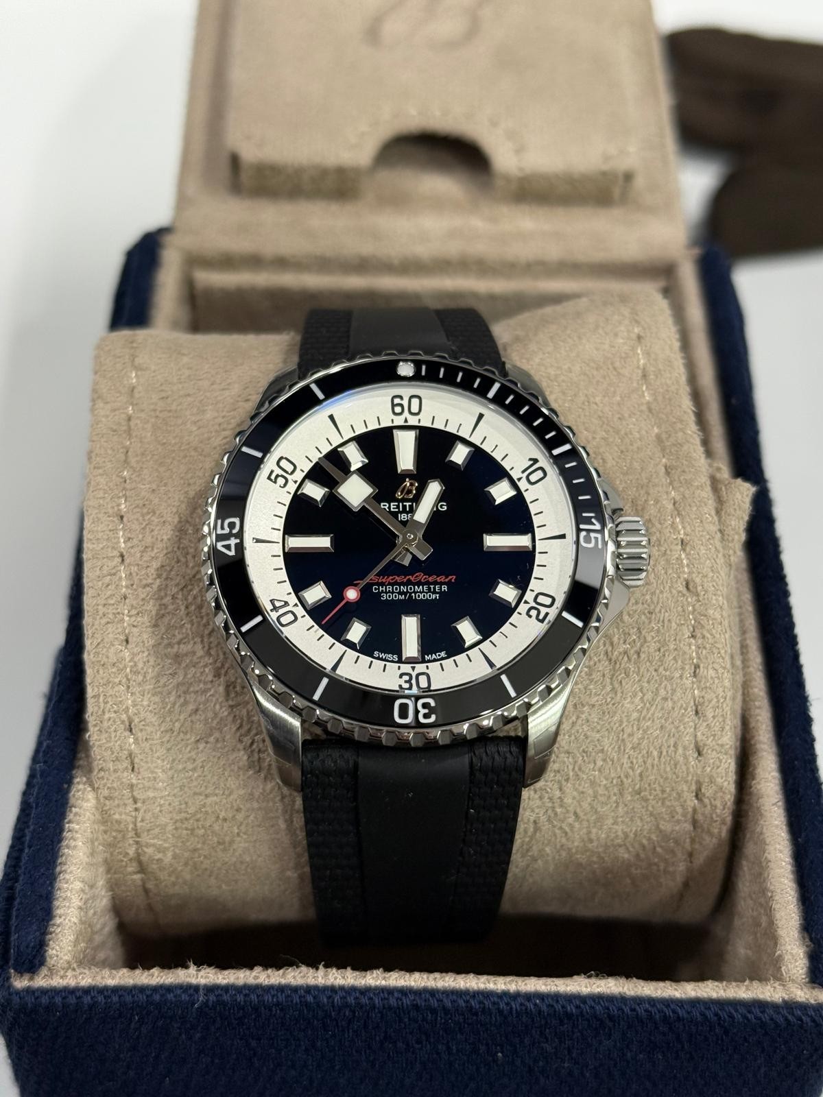 Breitling Superocean III 42mm Automatic Black Rubber Strap Watch