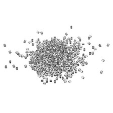 500Pcs 1.5x1.5mm Crimp Tube Beads Jewelry Making Crimp End Spacer Bead, Grey