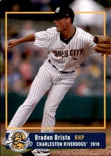 2018 Charleston RiverDogs Grandstand #1 Braden Bristo West Monroe Louisiana Card