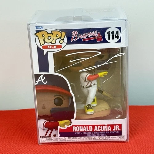 RONALD ACUNA JR Autographed Funko Pop 114 Atlanta Braves Signed COA Hologram