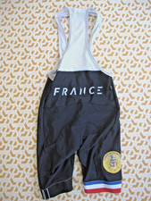 Cuissard cycliste Equipe de France Militaire Velo vintage Zerod Armée - S