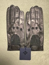 Black Leather Driving Gloves, Size 8, Unlined By Gala Gloves