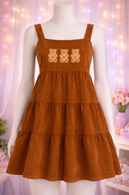 white christmas dresses Z Supply Routine Shift Mini Dress In Brown Cotton main image 0