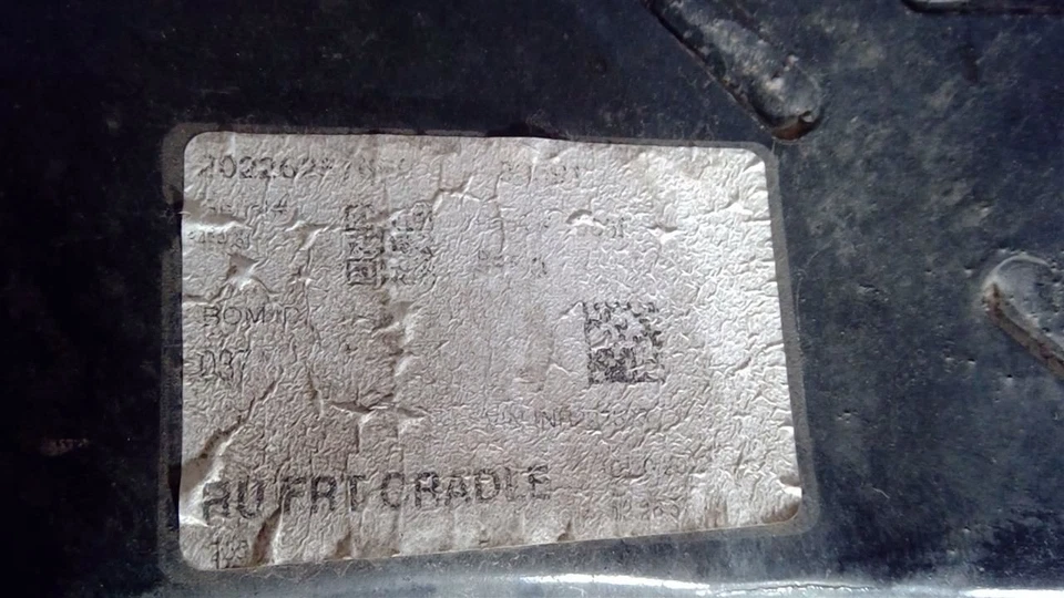 2020-2024 CHRYSLER VOYAGER FRONT SUSPENSION CROSSMEMBER CRADLE OEM 68188235AF - Image 2 of 4