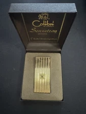 COLIBRI of London 'Sensatron 2000 Gold Colored Lighter With Box