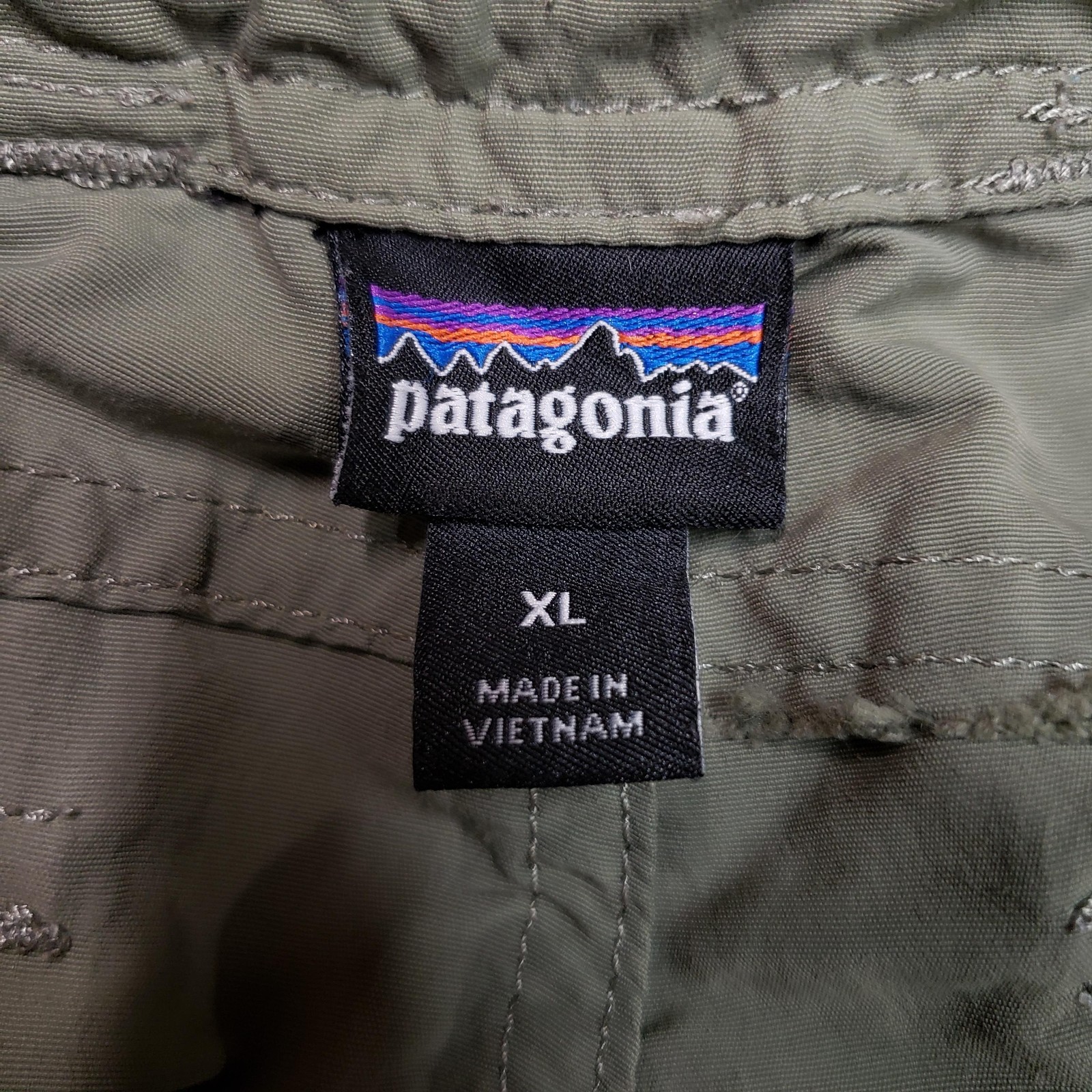 Patagonia Hiking Pants Mens XL Green Nylon Cargo 37x27 Trail Outdoor STY67060 image 5