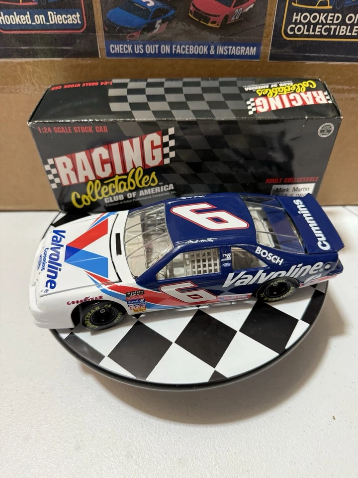 Mark Martin #6 VALVOLINE 1996 Thunderbird CWC 1/24 Nascar Diecast MINT! - Image 2 of 4