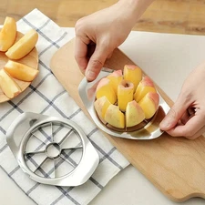 2pcs Stainless Steel Apple/Fruit Wedger & Corer Slicer - 8 Section Slicer
