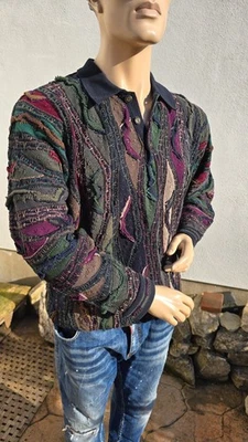 Coogi Australia Pullover Sweater, Gr: L/52, Polo Style, 3 D, Megabunt - Bild 1 von 4