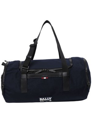 Bally On The Go Duffle 6237149 Ink Logo Bag MSRP $760