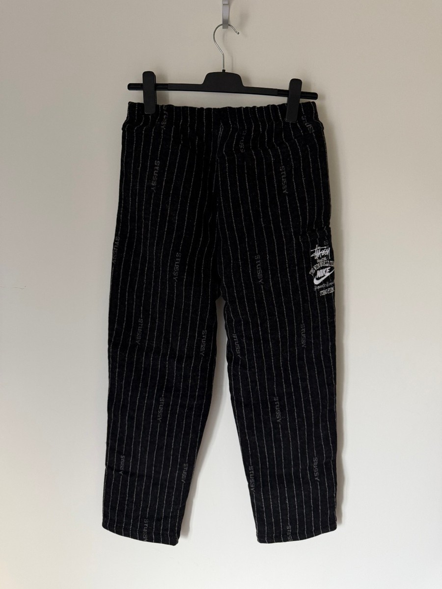 パンツ Stussy Nike Striped Wool Pants Black Stussy x Nike Striped Wool Pants - Size Small - Black - NEW | eBay