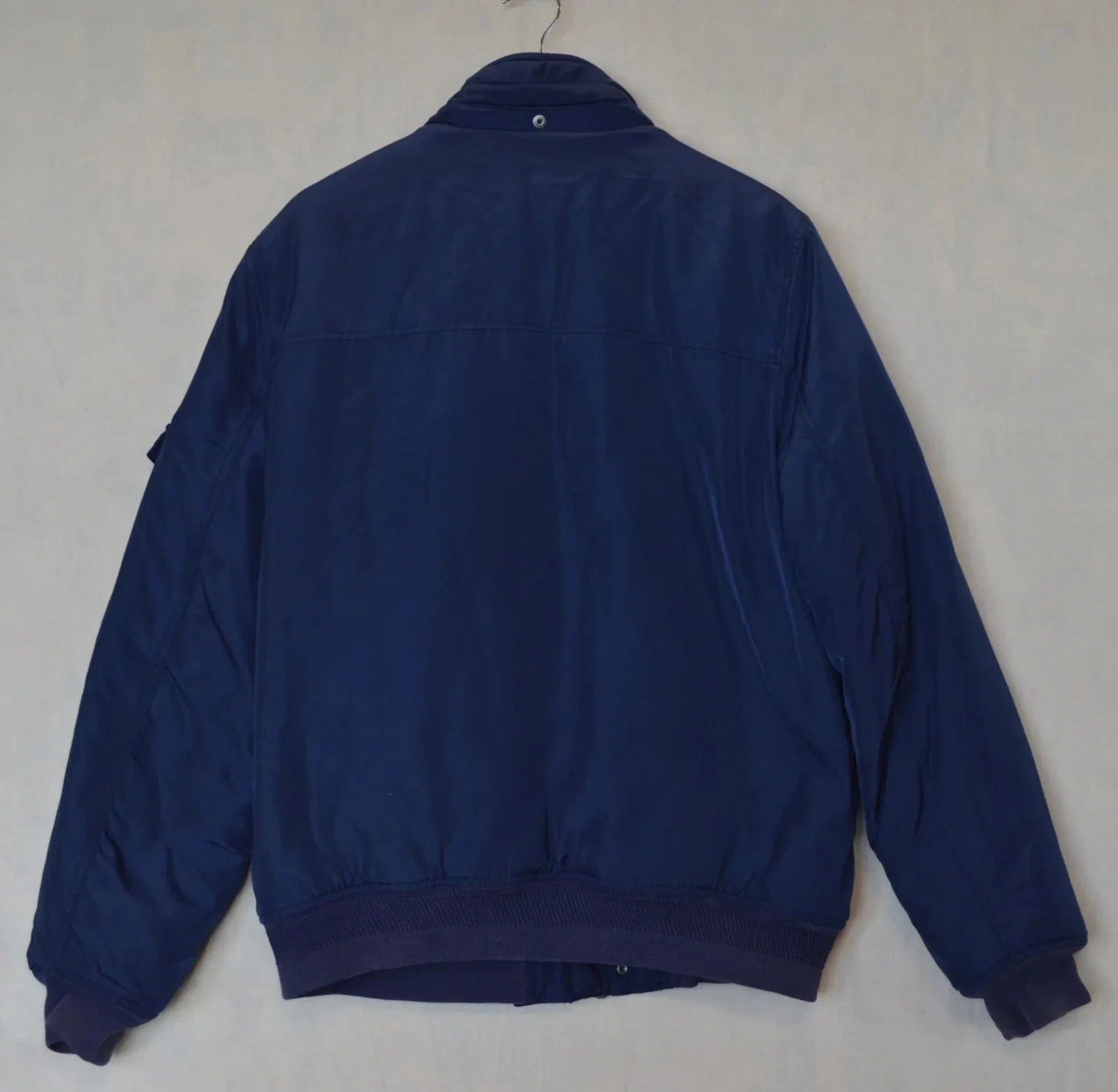 Tommy Jeans Puffer Jacket Mens Large Navy Full Zip Logo Quilted image 2