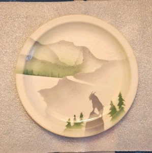 Glory of the West Syracuse China Dinner Plate With Rocky Great Northern Railway 