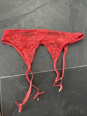 Strumpfhosenhalter Rot StrümpfeHalter  Strapse Größe 42 Marke Felina