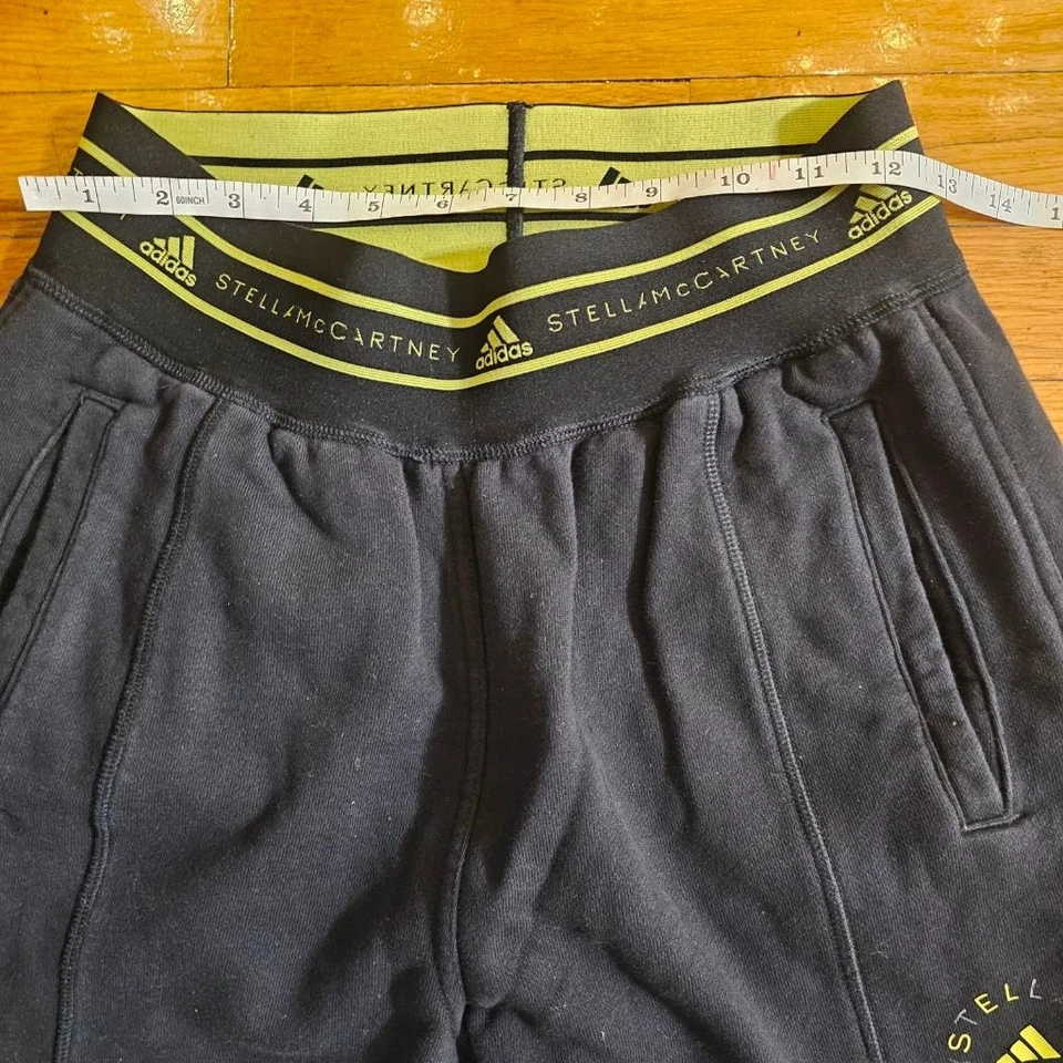 Pantalones de chándal para mujer Adidas by Stella McCartney negros amarillos S Foto 4 de 4
