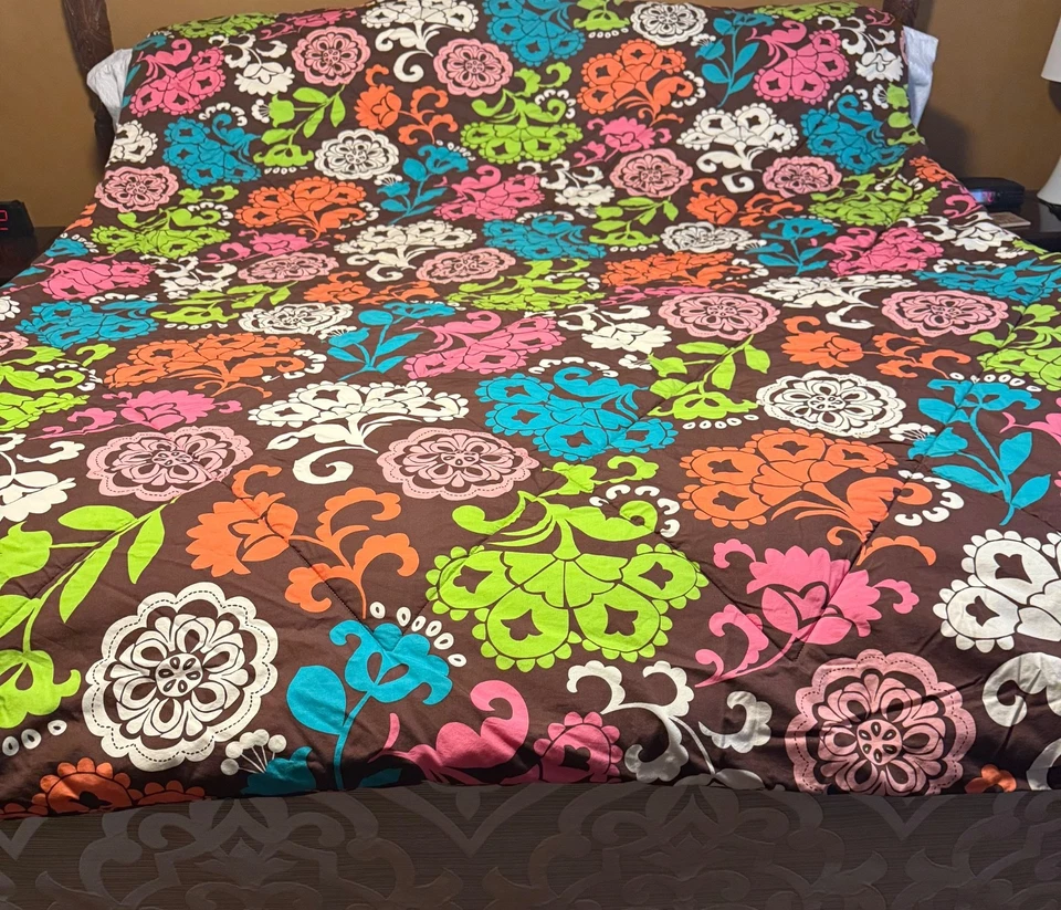 Vera Bradley Lol двуспальное одеяло двустороннее 100% хлопок полиэтиленовая пленка - Изображение 3 из 4