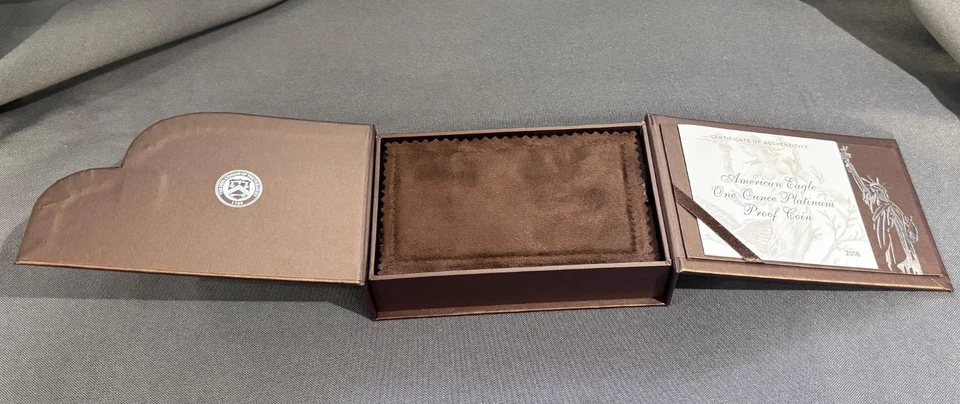 2016 Platinum 999 American Eagle 1oz One Ounce Proof Coin 100 Dollar Box Papers - Image 4 of 4