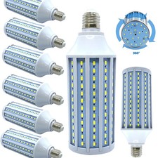 2-6pc Led Corn Light Bulb 5000lm 50w 300w Eq. 6000k White Cool Daylight E26 Base