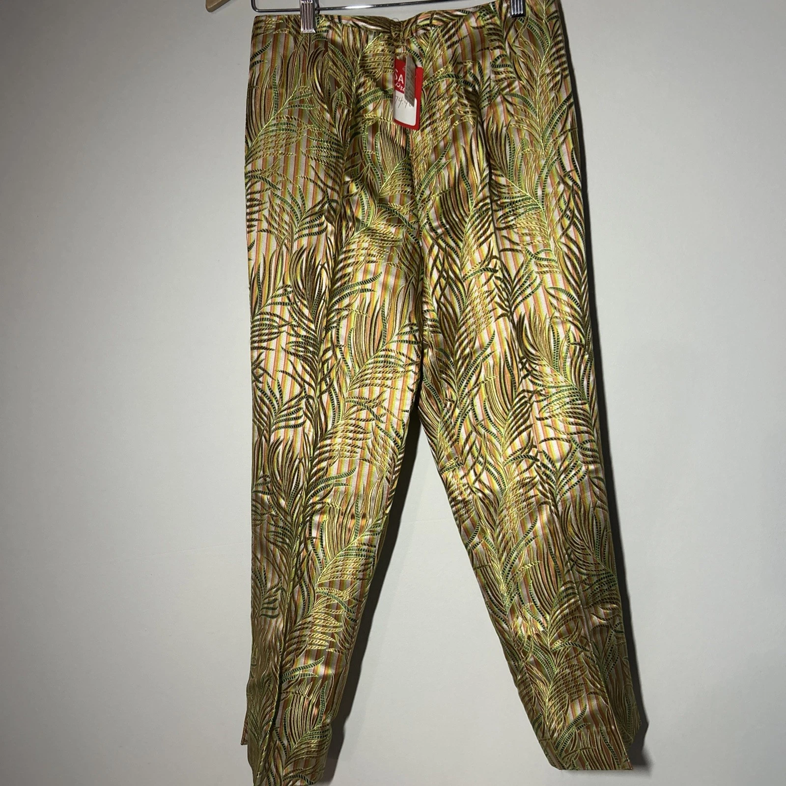 Women’s Silk Rayon Capri Pants Size 4 NWT $125 Colorful