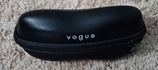 Vogue Sunglasses Black Hard Shell Case Zip Closure