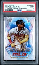 Ronald Acuna Jr. PSA 9 - 2023 Topps Stars Of The MLB Chrome  #SMLBC-3 Braves
