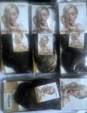 NEW! OneDor 20” Curly Full Head Synthetic Clip in Hair Extensions (LOT OF 7)