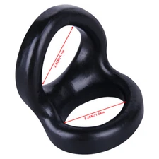 Male Scrotum Squeeze Ring Penis Ball Cage Soft Stretcher Enhancer Delay