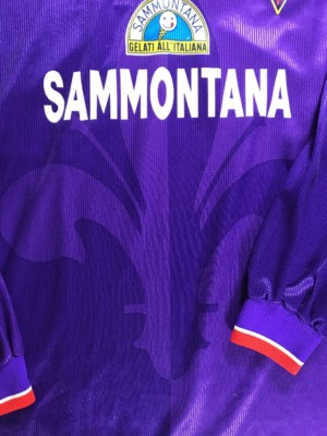 Vintage ACF Fiorentina 1996 Season Giovanni Piacentini Issue Shirt