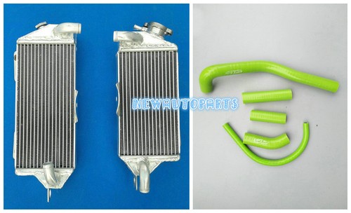 Blue Aluminum Radiator + Hose For Kawasaki KX500 KX 500 2-stroke 1988-2004 02 03 - Picture 2 of 9