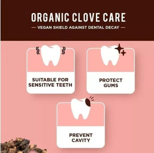 1 x 100ml Dabur Herbal Clove Toothpaste Cavity Protection With Organic Clove - Picture 7 of 9